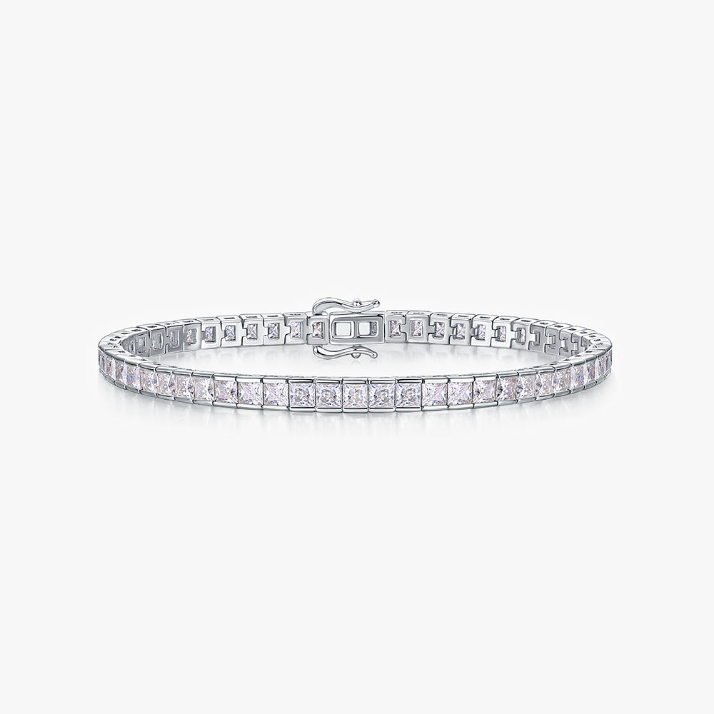 Moissanite S925 Baguette Cut Bracelet