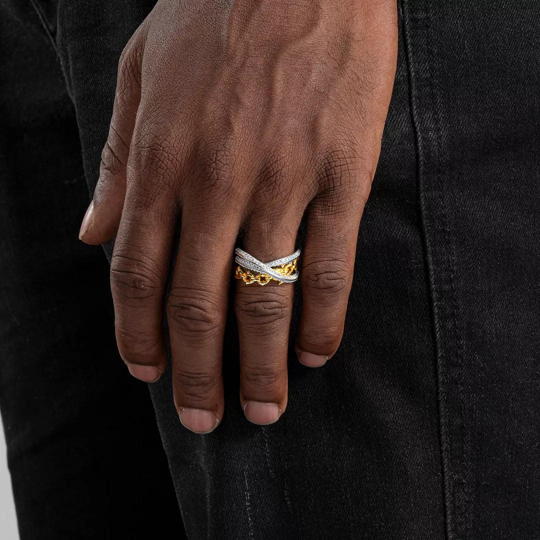 【New】S925 Chain Link New Ring