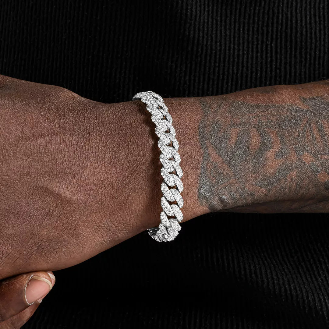 10mm Iced Out Cuban Bracelet