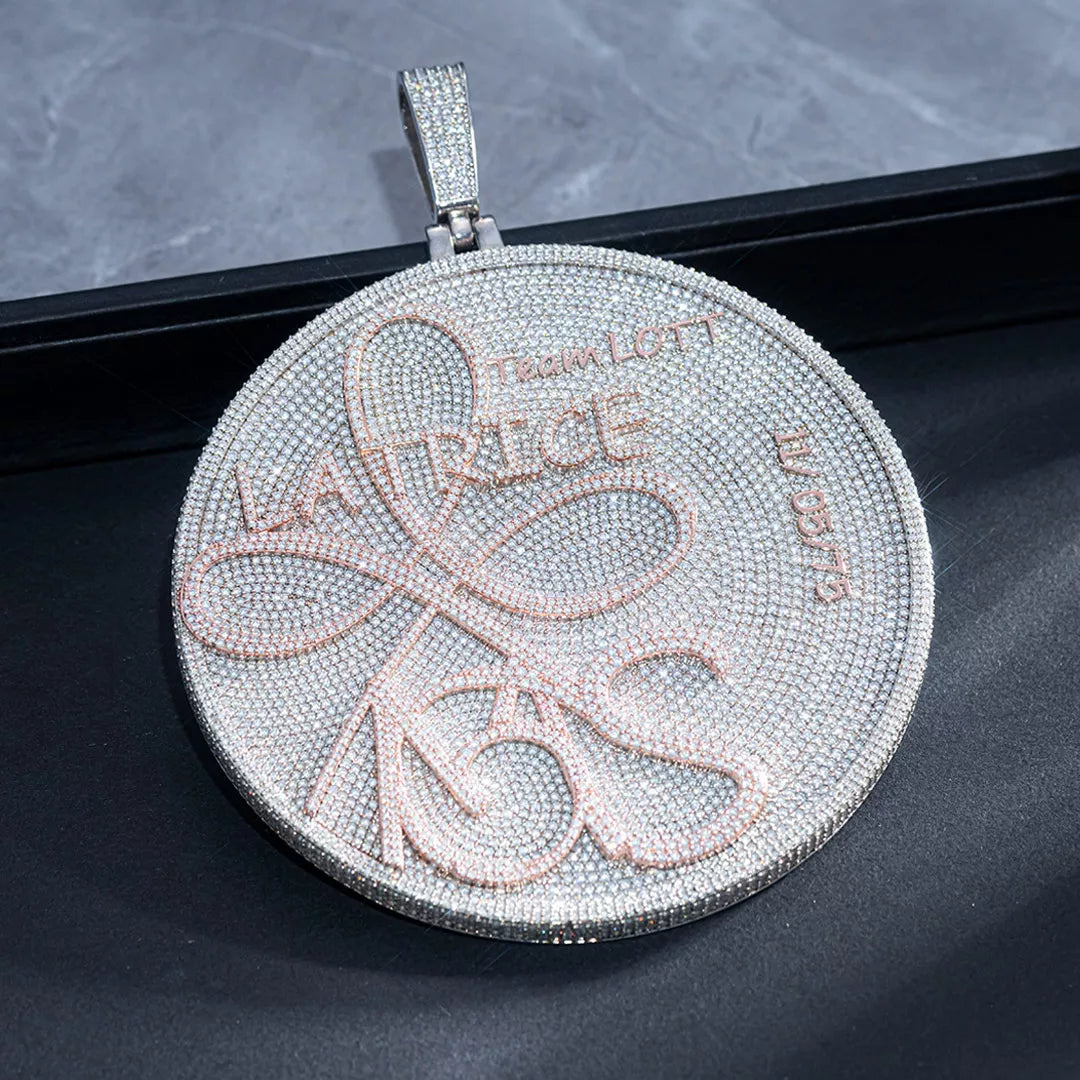 Custom Disc Two Layer Pendant - Deposit