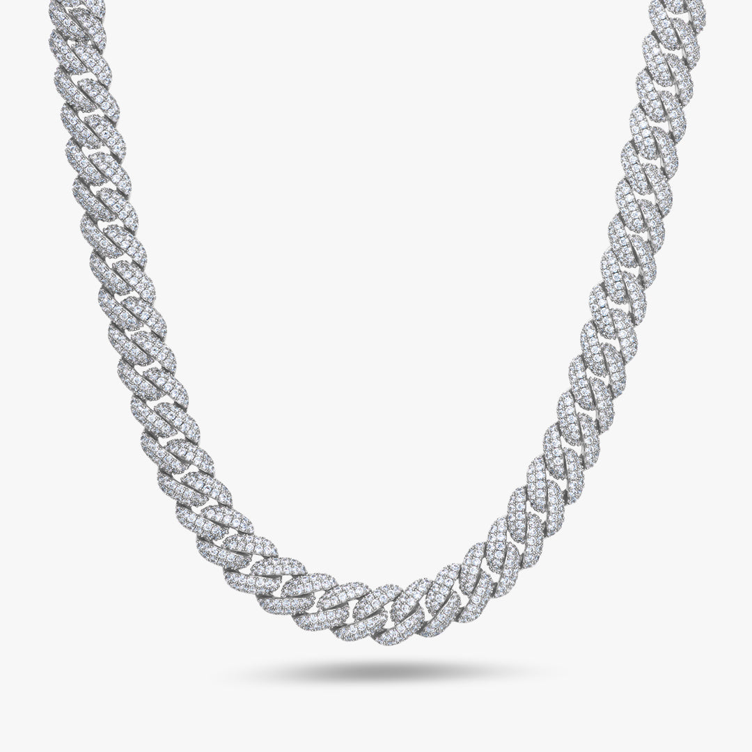 Moissanite S925 10mm Iced Out Cuban Chain