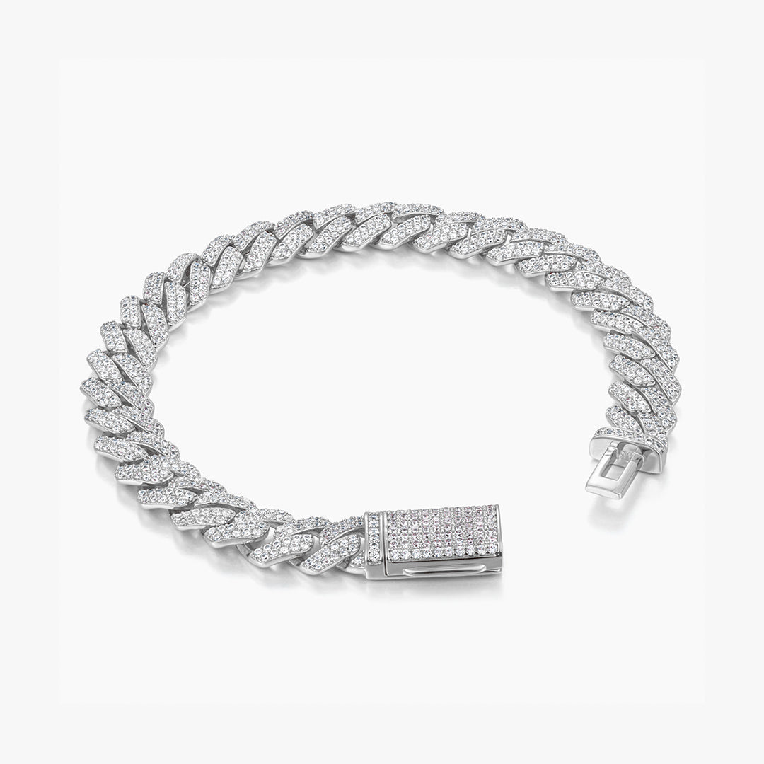 Moissanite S925 10mm Prong Bracelet