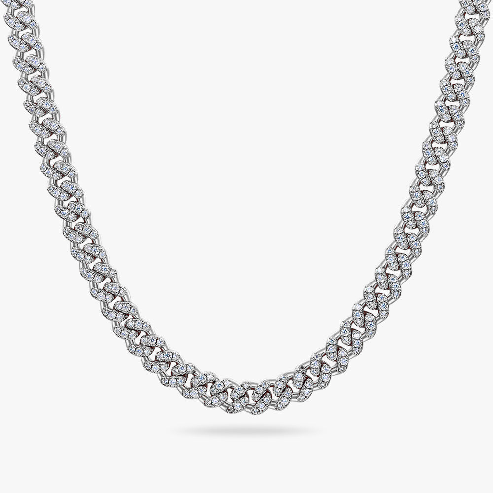 Moissanite S925 6mm Iced Out Cuban Chain