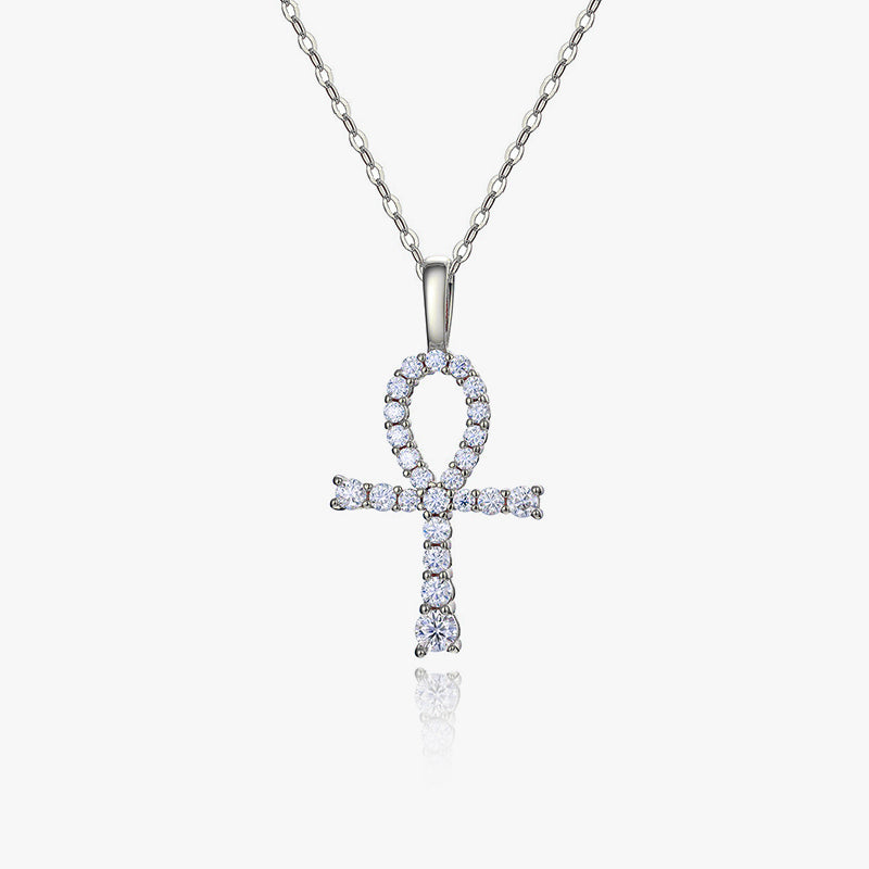 Moissanite S925 Ankh Pendant