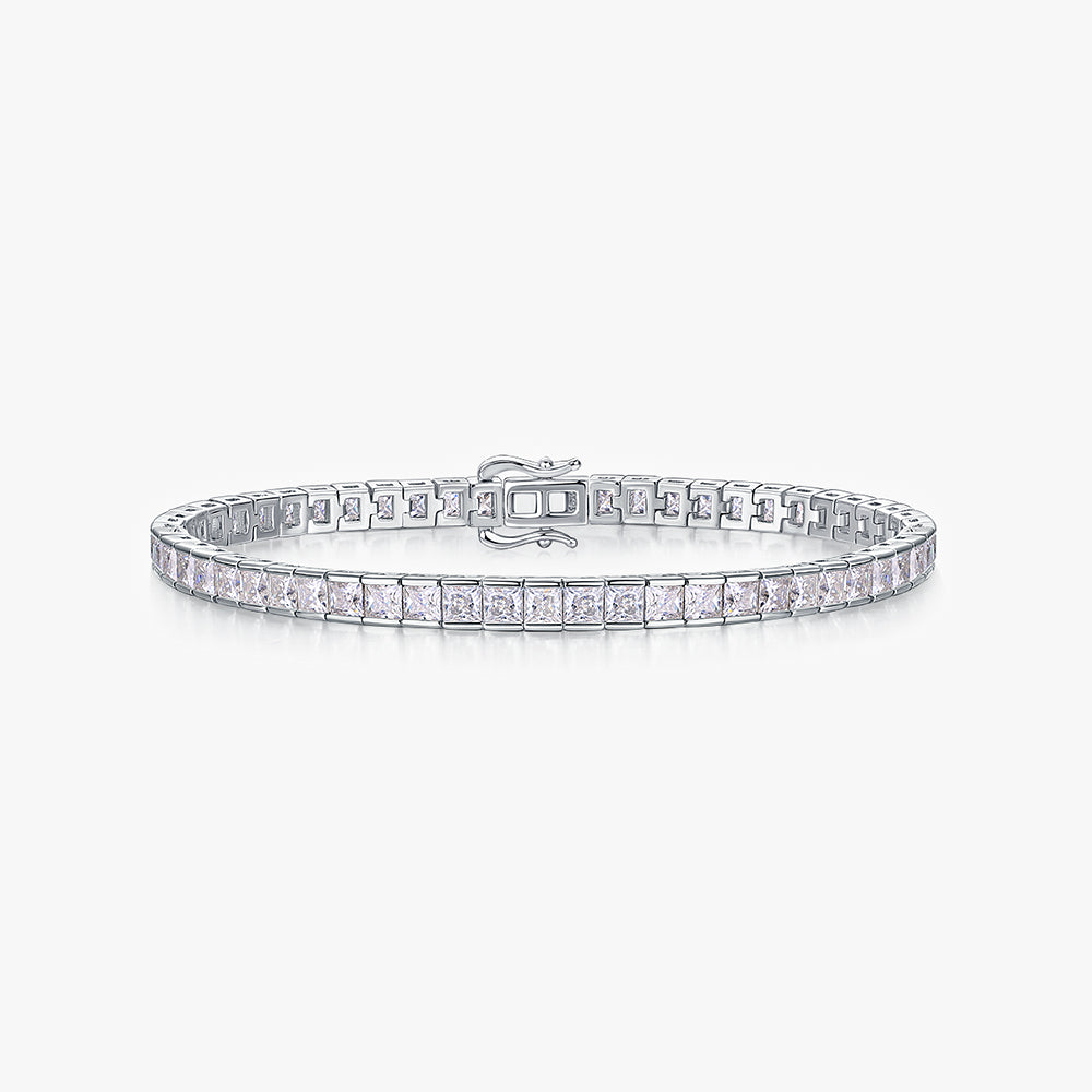 Moissanite S925 Baguette Cut Bracelet