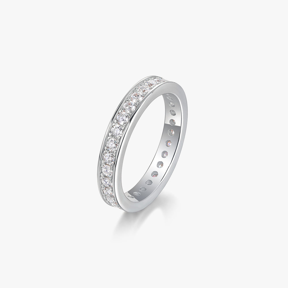 Moissanite S925 Track Wedding Ring