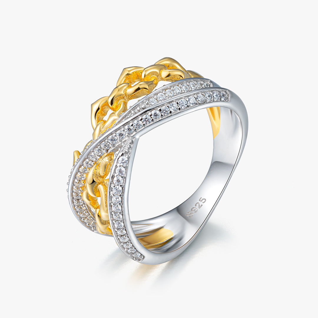 S925 Chain Link Ring